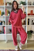 Terry B Classic Sweatshirt Strawberry Crush